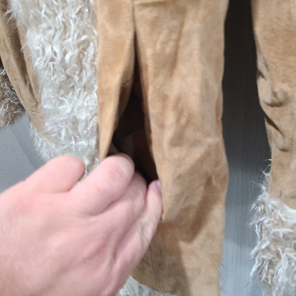 Giacca Camel Teddy Jacket with Faux Fur - Picture 4 of 11